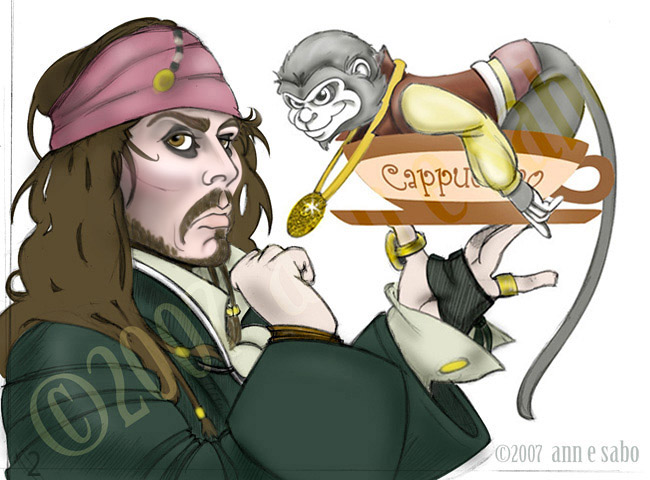 Cartoon Jack Sparrow